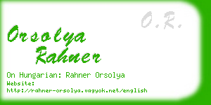 orsolya rahner business card